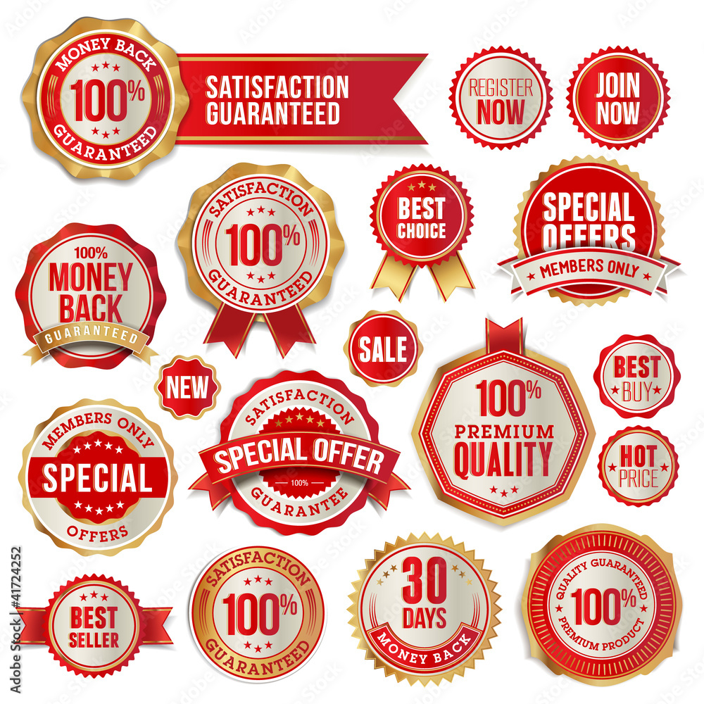 Obraz premium Set of business badges and stickers