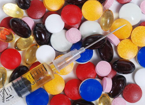 Syringe and medication photo