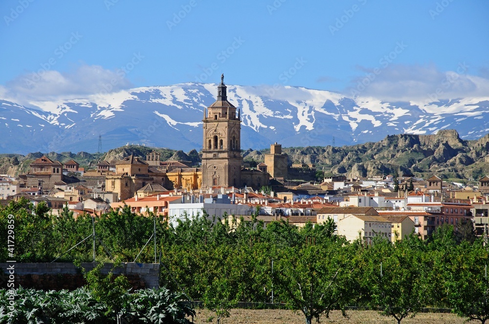 View of town, Guadix, Andalusia, Spain © Arena Photo UK