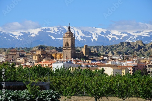 View of town, Guadix, Andalusia, Spain © Arena Photo UK