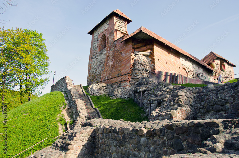 Vilnius historical Gediminas castle ruins