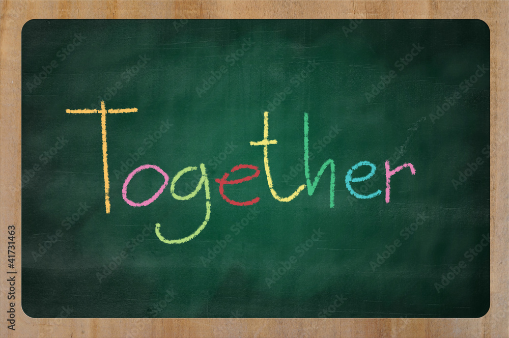 Obraz premium Handwritten with white chalk on a blackboard illustration