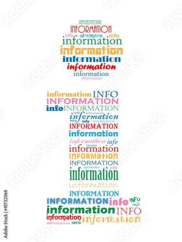 INFORMATION Tag Cloud (find out more info about us icon button)