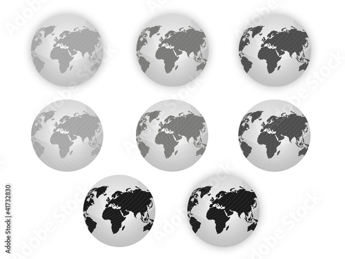 Earth,Map,Globe - Light, Dark, Gray, Black