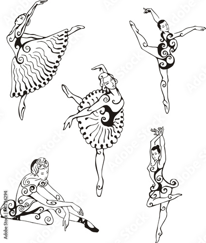 Dancing ballerinas