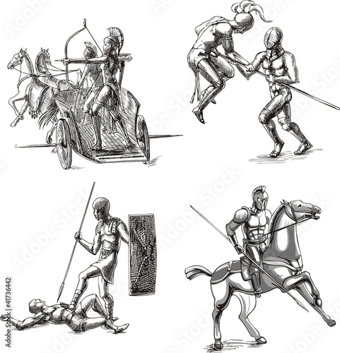 Ancient Gladiator Sketches