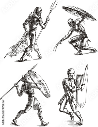 Ancient Gladiator Sketches