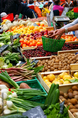 légumes au marché