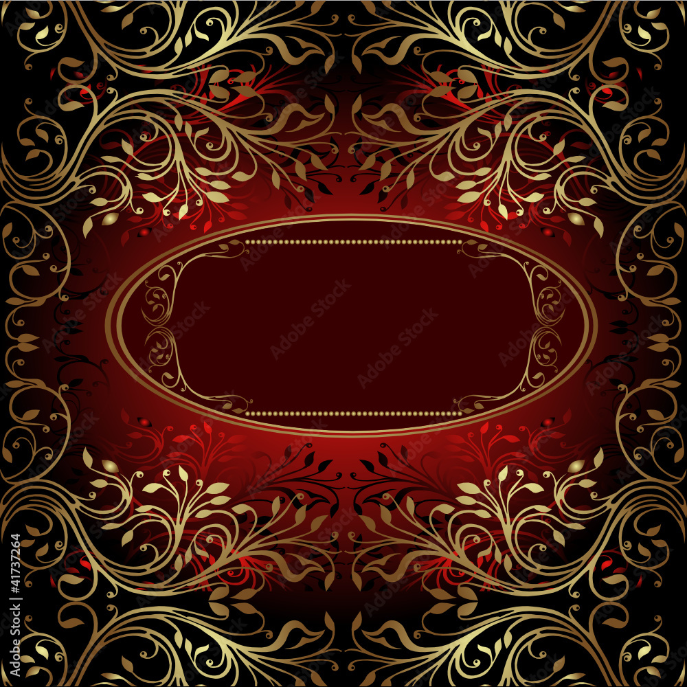 luxury background gold plant