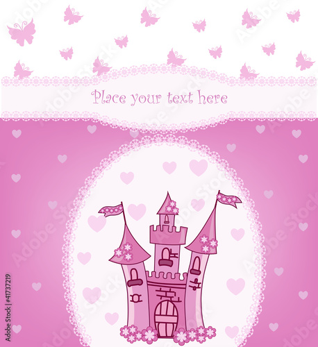 Princess card with Magic Castle