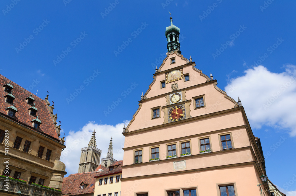 Meistertrunk clock of Rothenburg ob der Tauber, Germany