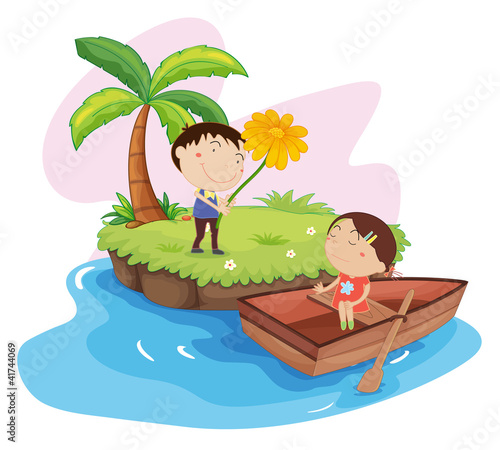 Lovers on an island