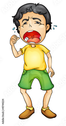 Boy crying