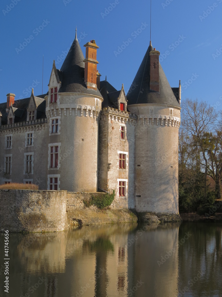 Fototapeta premium Château de Bourg-Archambault ; Vienne ; Poitou-Charente