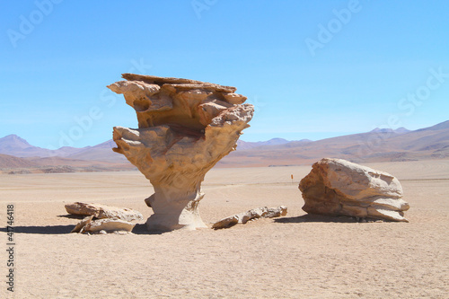 Arbol de piedra - Stone rock formation in Bolivia