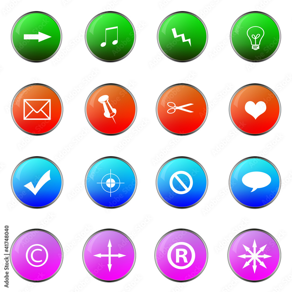 Push Button, Interface Icons Push Button, Interface Icons
