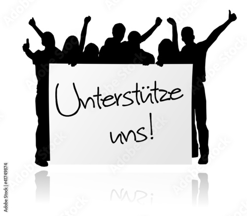 Menschen Gruppe Unterstützung