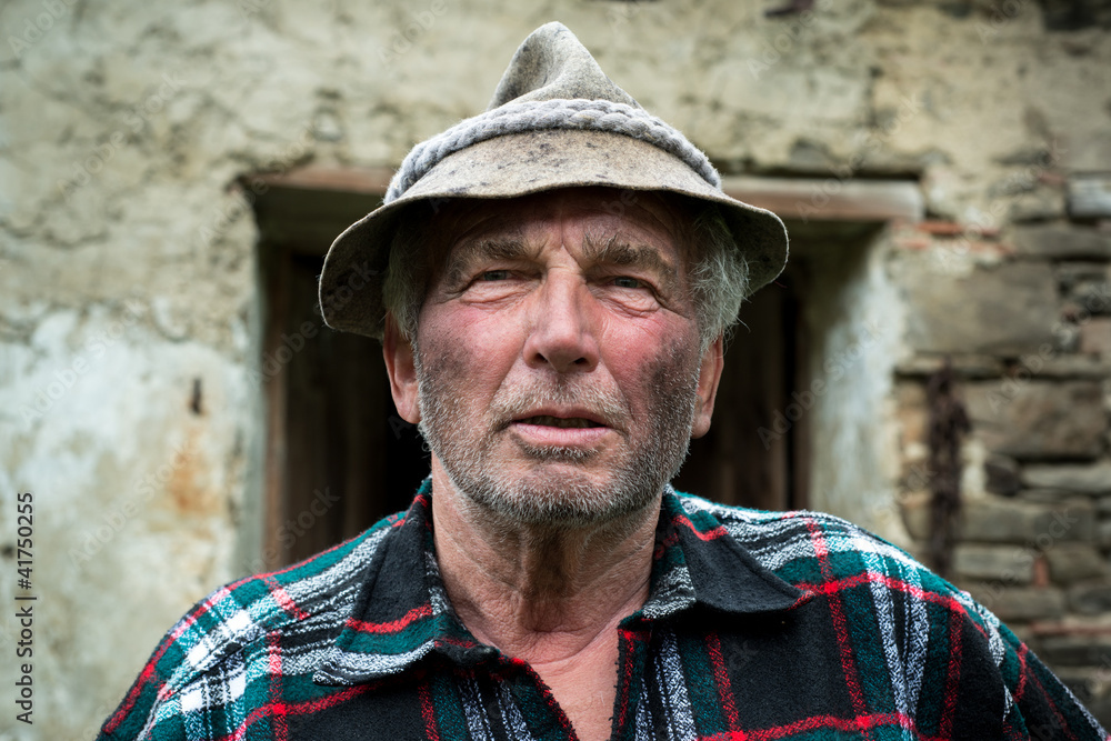 Portrait stolzer Bauer Portrait stolzer Bauer