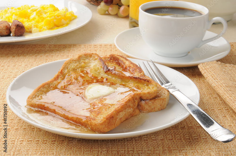 French toast with sausage and eggs French toast with sausage and eggs