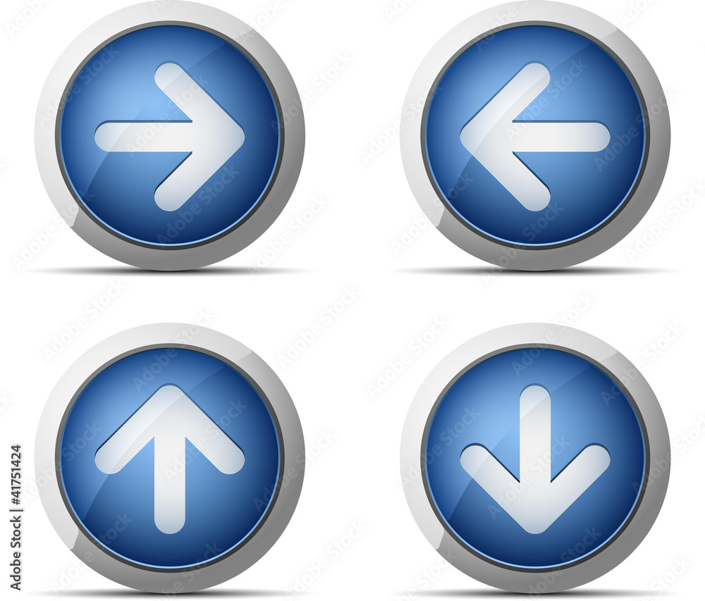 Blue Arrrow Buttons Blue Arrrow Buttons