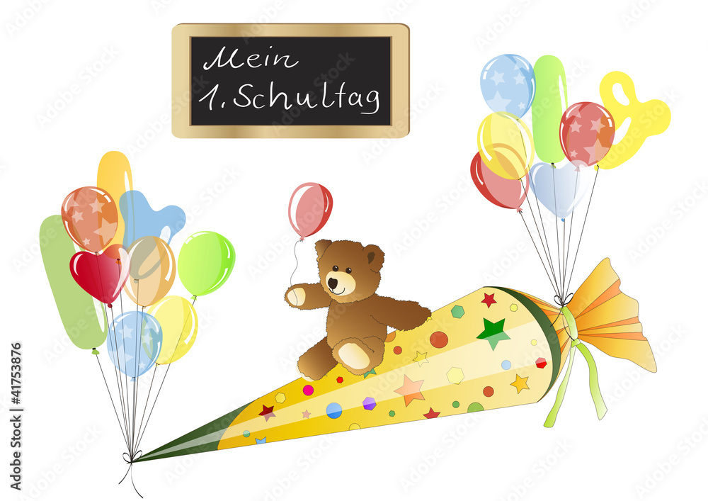 Obraz premium Mein erster Schultag