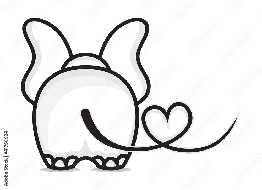 Fototapeta premium Elephant in love