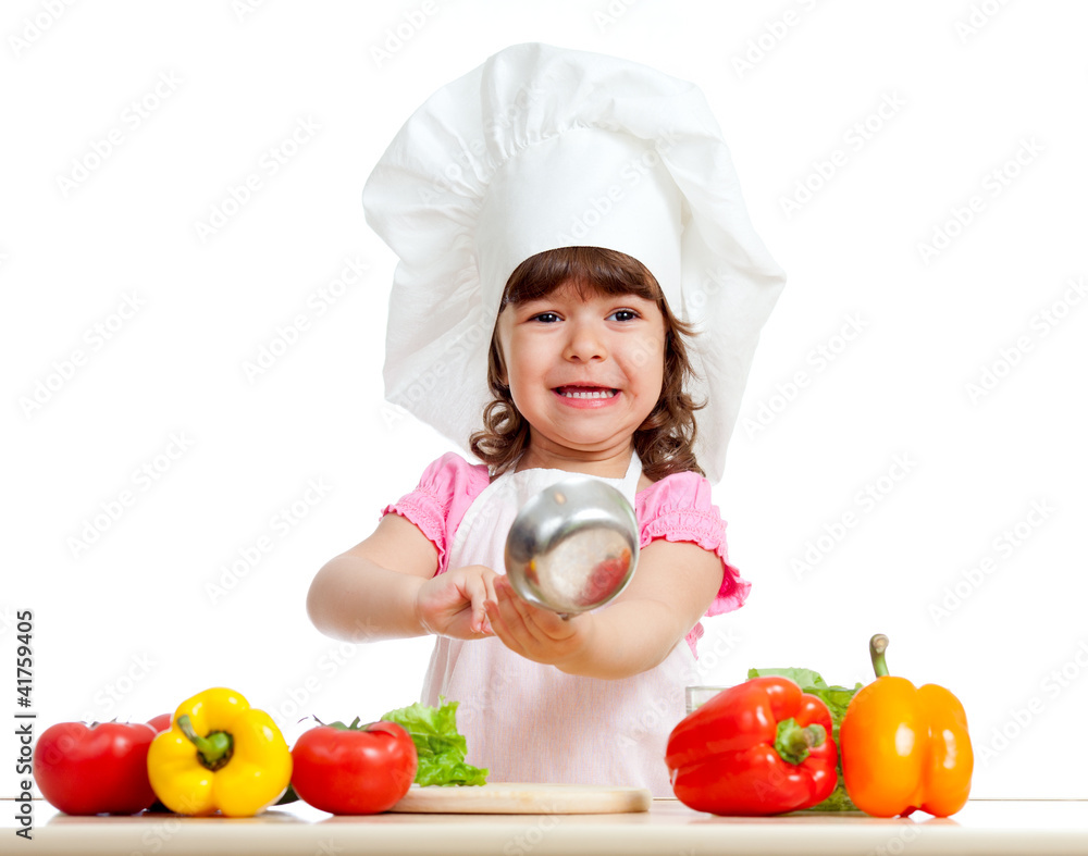 adorable kid girl preparing healthy food adorable kid girl preparing healthy food