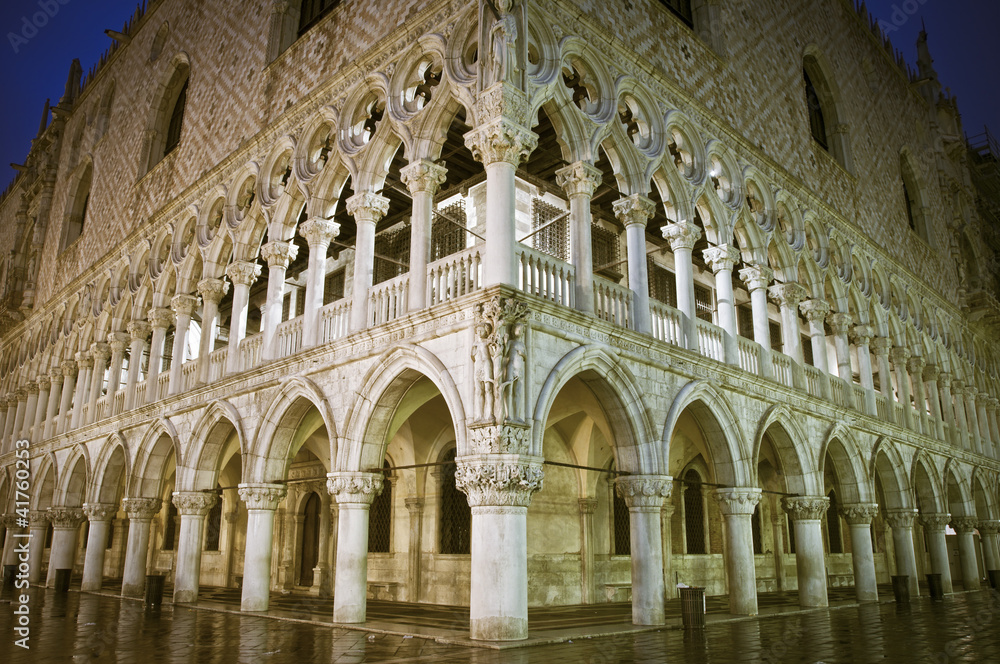 Doges Palace by night