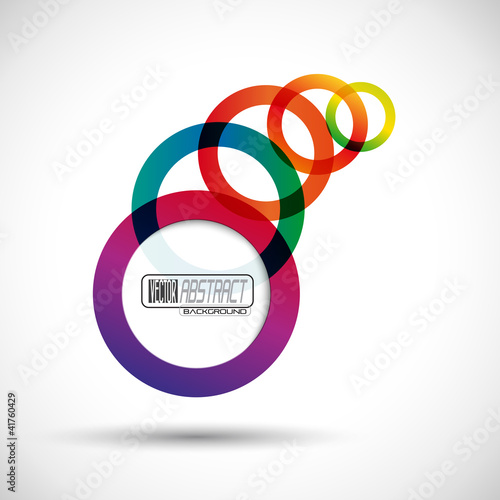 Abstract colored background with circles