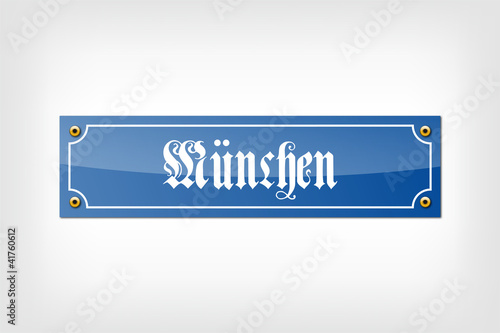München Straßenschild