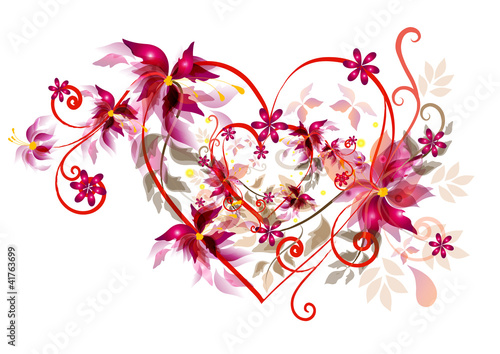 Beautiful valentines heart  design