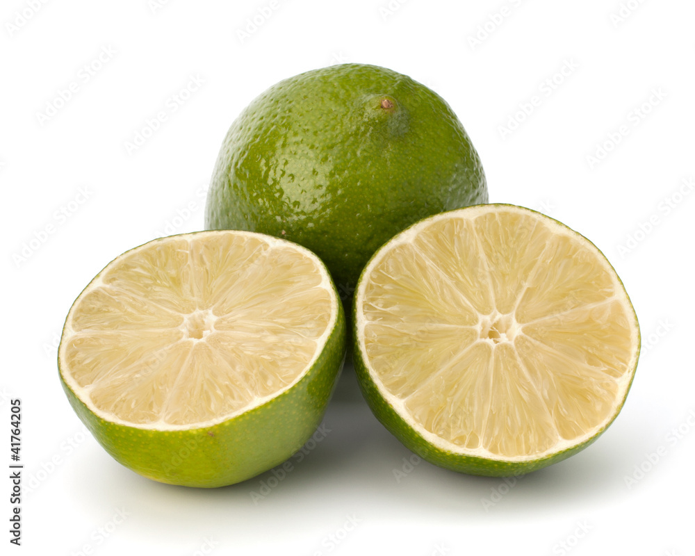 lime isolated on white background