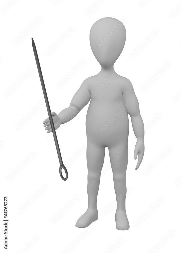 3d render of cartoon character with tool 3d render of cartoon character with tool