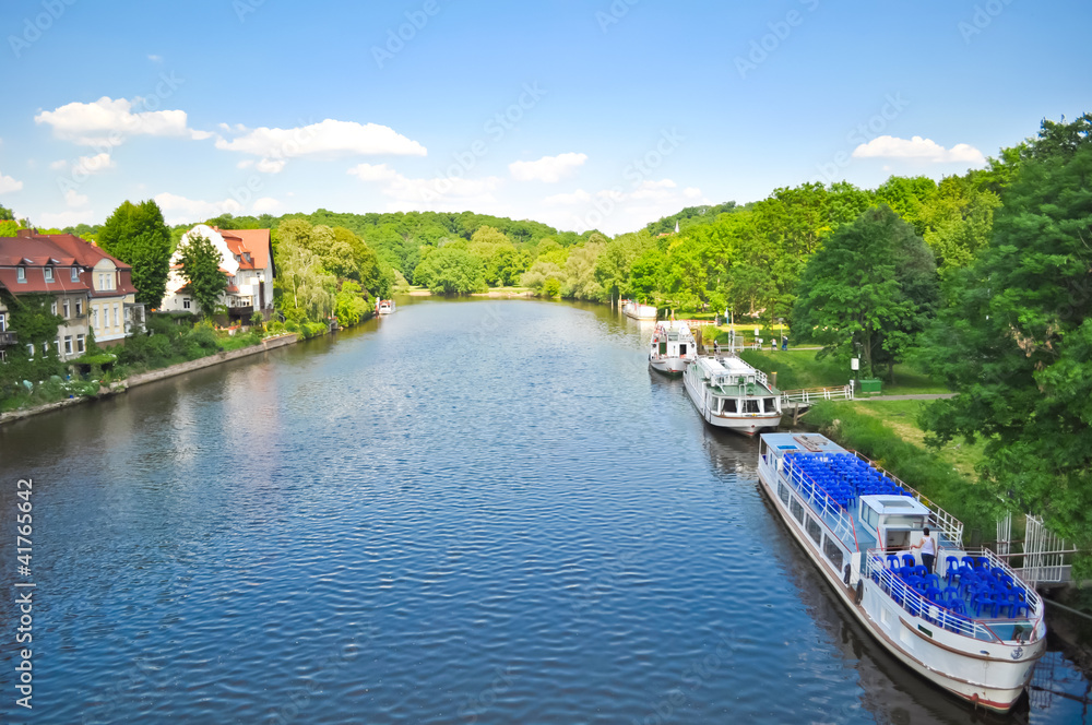 Obraz premium Halle/ Saale, die Saale