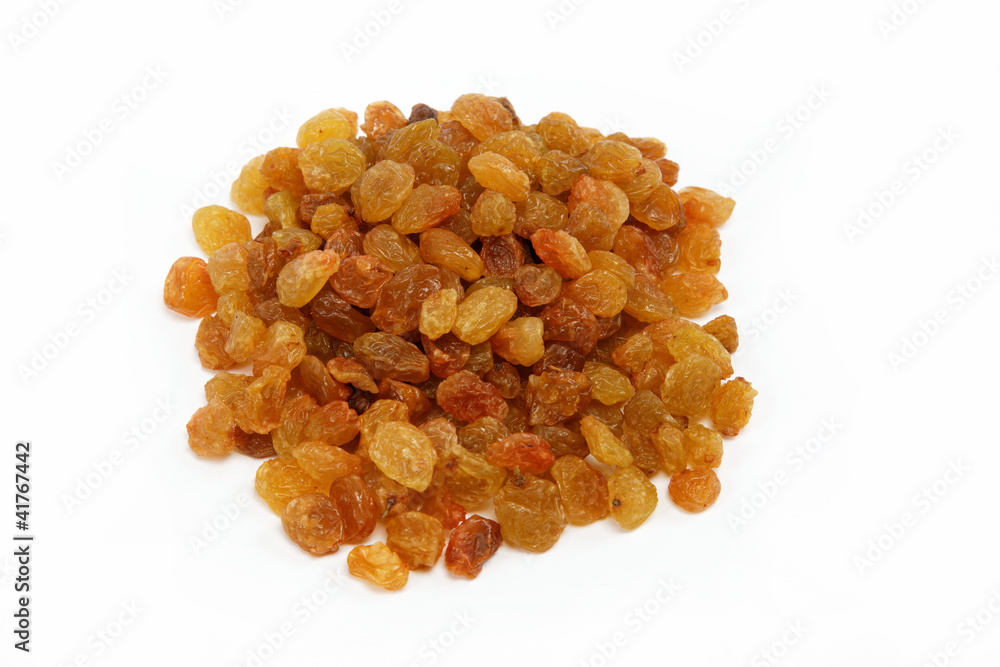Raisins isolated on a white background Raisins isolated on a white background