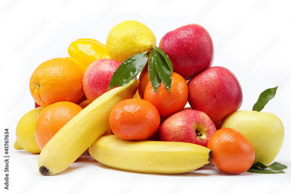 Fresh citrus fruits isolated on a white background. Fresh citrus fruits isolated on a white background.