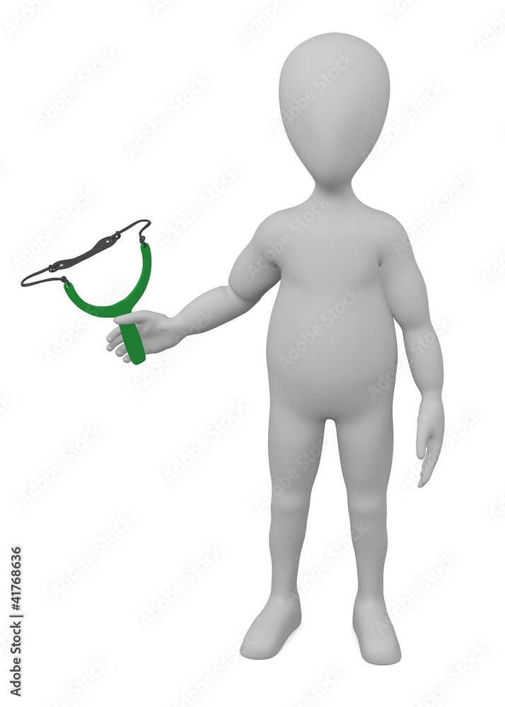 3d render of cartoon character with catapult 3d render of cartoon character with catapult