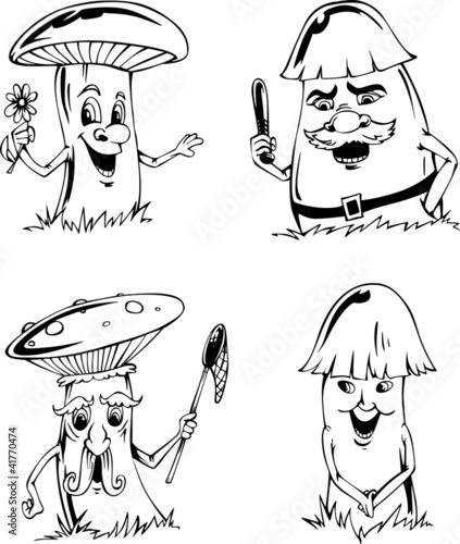 Mushroom cartoons
