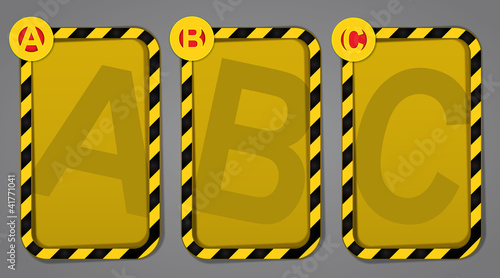 ABC warning label set