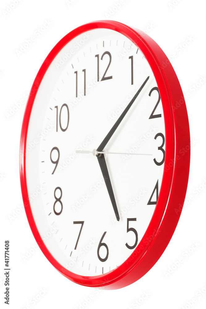 clock per the red case clock per the red case