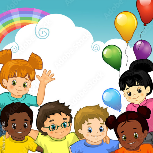 Bambini arcobaleno insieme-Rainbow Children together