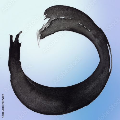 enso symbol tusche pinselstrich
