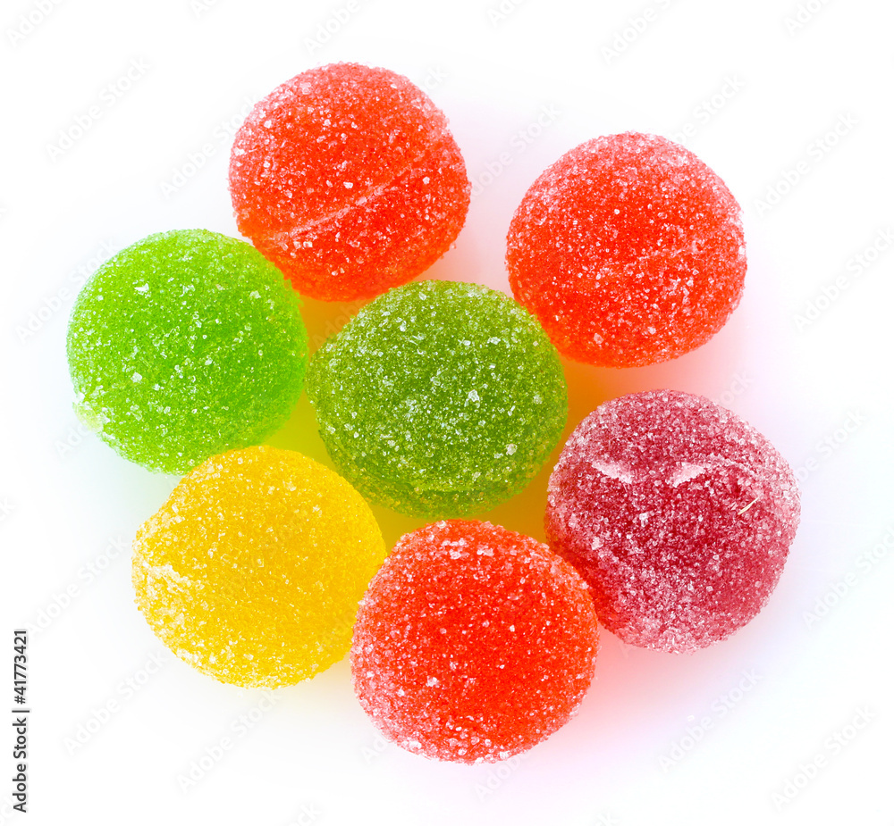 colorful jelly candies isolated on white colorful jelly candies isolated on white