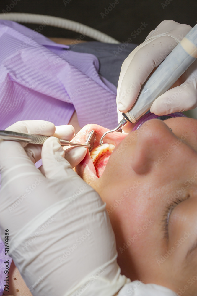 Dentista e paziente