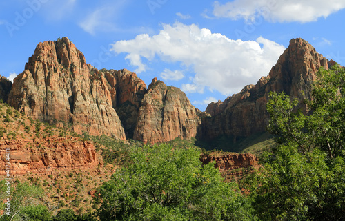 View of Zion Canyon National Park, Utah
