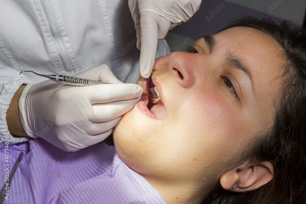 Dentista e paziente