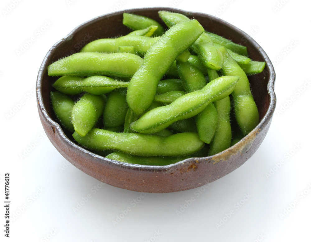edamame nibbles, boiled green soy beans, japanese food edamame nibbles, boiled green soy beans, japanese food
