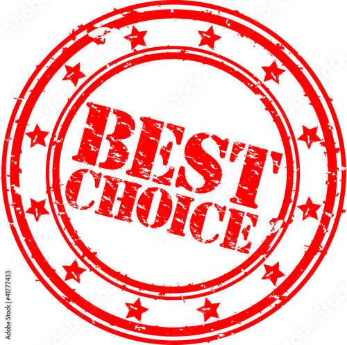 best choice rubber stamp, vector illustration