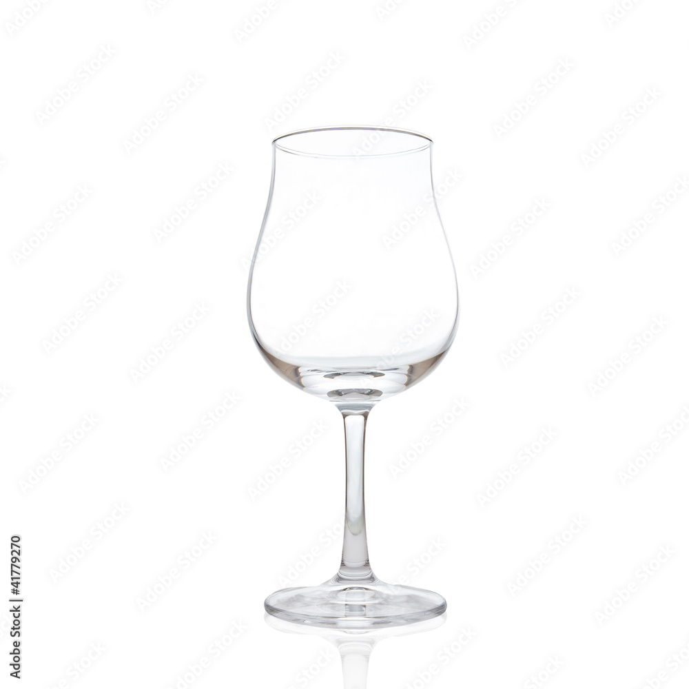 single empty wine glass isolated on the white background single empty wine glass isolated on the white background