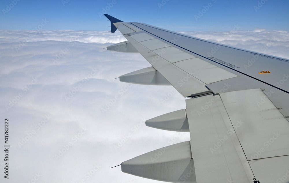 Fototapeta premium Blick aus einem Flugzeug